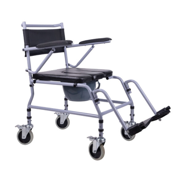 Wheelchair Shower Commode Attendant Propelled